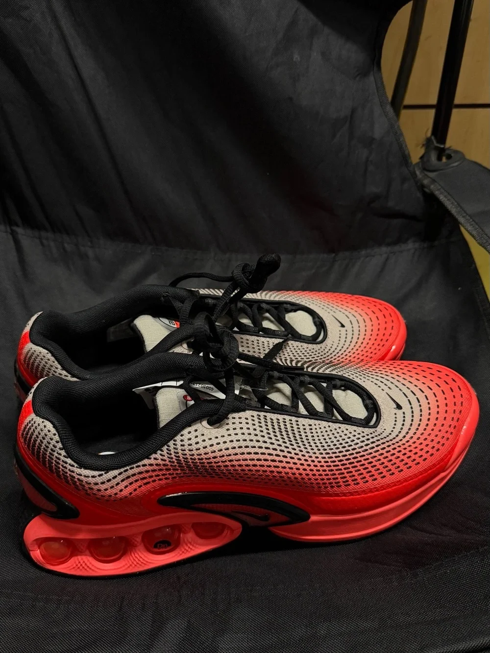 Nike Red and Gray Gradient Air Max DN SE Running Shoes